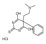 5-[2-(dimethylamino)ethyl]-5-phenyl-2-sulfanylidene-1,3-diazinane-4,6-dione,hydrochloride结构式