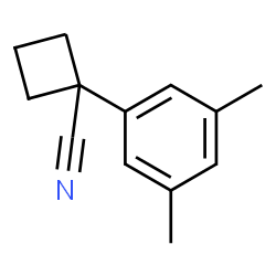 1-(3,5-dimethylphenyl)cyclobutane-1-carbonitrile structure