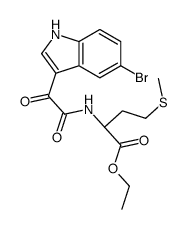 ethyl (2S)-2-[[2-(5-bromo-1H-indol-3-yl)-2-oxoacetyl]amino]-4-methylsulfanylbutanoate Structure