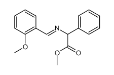 methyl (E)-2-((2-methoxybenzylidene)amino)-2-phenylacetate Structure