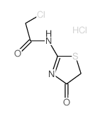 2-Chloro-N-(4-oxo-4,5-dihydro-thiazol-2-yl)-acetamide hydrochloride结构式