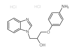 1-(4-Amino-phenoxy)-3-benzoimidazol-1-yl-propan-2-ol dihydrochloride结构式