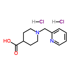 1-(2-Pyridinylmethyl)-4-piperidinecarboxylic acid dihydrochloride Structure