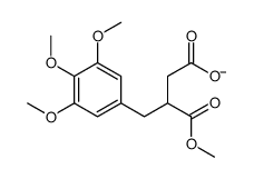 4-methoxy-4-oxo-3-[(3,4,5-trimethoxyphenyl)methyl]butanoate结构式