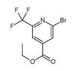 ethyl 2-bromo-6-(trifluoromethyl)pyridine-4-carboxylate结构式