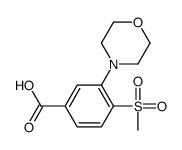 4-(Methylsulfonyl)-3-morpholinobenzoic Acid structure