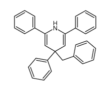 4-benzyl-2,4,6-triphenyl-1,4-dihydropyridine结构式