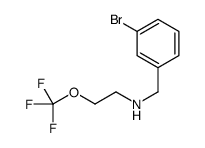 N-(3-Bromobenzyl)-2-(trifluoromethoxy)ethanamine Structure