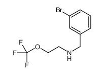 N-(3-Bromobenzyl)-2-(trifluoromethoxy)ethanamine结构式