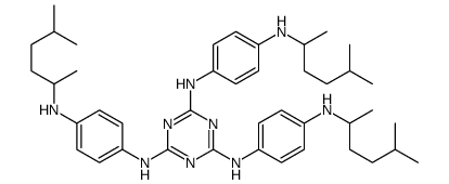 N, N′,N″-Tris[4-[(1,4-dimethylpentyl)amino]phenyl]-1,3,5-triazine-2,4,6-triamine结构式