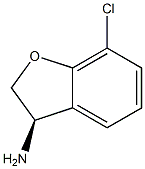 (3R)-7-CHLORO-2,3-DIHYDRO-1-BENZOFURAN-3-AMINE结构式