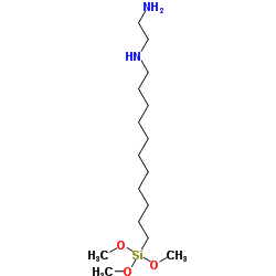 N-(2-氨乙基)-11-氨基十一烷基三甲氧基硅烷结构式