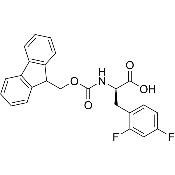 Fmoc-D-2,4-Difluorophe structure