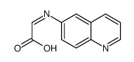 2-quinolin-6-yliminoacetic acid Structure