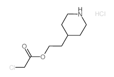 2-(4-Piperidinyl)ethyl 2-chloroacetate hydrochloride Structure