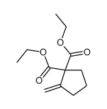 diethyl 2-methylidenecyclopentane-1,1-dicarboxylate Structure