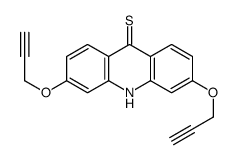 3,6-bis(prop-2-ynoxy)-10H-acridine-9-thione结构式