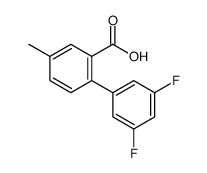 2-(3,5-difluorophenyl)-5-methylbenzoic acid Structure