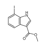 1H-Indole-3-carboxylic acid, 7-iodo-, Methyl ester Structure