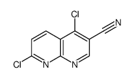 4,7-二氯-1,8-萘啶-3-甲腈结构式