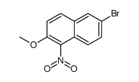 6-bromo-2-methoxy-1-nitronaphthalene结构式