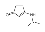 3-(2,2-dimethylhydrazinyl)cyclopent-2-en-1-one结构式