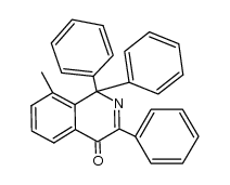 8-methyl-1,1,3-triphenylisoquinolin-4(1H)-one Structure