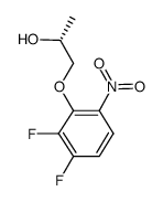 2,3-difluoro-6-nitro{[(R)-2-hydroxypropyl]oxy}benzene结构式