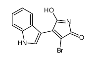 3-bromo-4-(1H-indol-3-yl)pyrrole-2,5-dione结构式