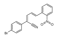 (2E,4E)-2-(4-bromophenyl)-5-(2-nitrophenyl)penta-2,4-dienenitrile结构式