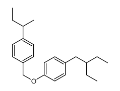 1-butan-2-yl-4-[[4-(2-ethylbutyl)phenoxy]methyl]benzene Structure