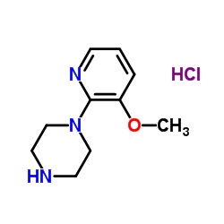 1-(3-Methoxy-2-pyridinyl)piperazine hydrochloride (1:1)结构式