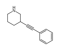 3-(phenylethynyl)piperidine Structure