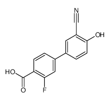 4-(3-cyano-4-hydroxyphenyl)-2-fluorobenzoic acid结构式