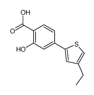 4-(4-ethylthiophen-2-yl)-2-hydroxybenzoic acid Structure