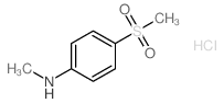 N-METHYL-4-(METHYLSULFONYL)ANILINE HYDROCHLORIDE structure
