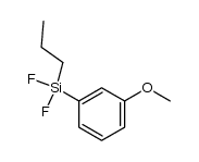 (difluoro)(3-methoxyphenyl)(n-propyl)silane Structure