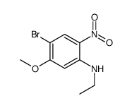 4-溴-N-乙基-5-甲氧基-2-硝基苯胺结构式