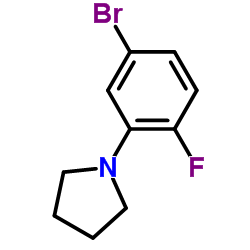 1-(5-Bromo-2-fluorophenyl)pyrrolidine Structure