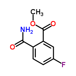 Methyl 2-carbamoyl-5-fluorobenzoate Structure