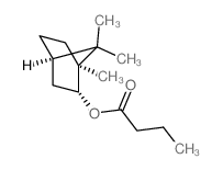 Butanoic acid,(1R,2S,4R)-1,7,7-trimethylbicyclo[2.2.1]hept-2-yl ester, rel-结构式