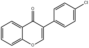 3-(4-chlorophenyl)-4H-chroMen-4-one结构式