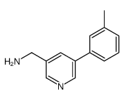 [5-(3-methylphenyl)pyridin-3-yl]methanamine结构式