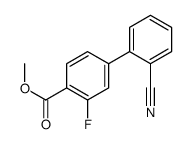 METHYL 2'-CYANO-3-FLUORO-[1,1'-BIPHENYL]-4-CARBOXYLATE Structure