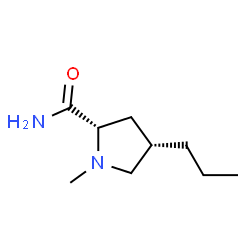 2-Pyrrolidinecarboxamide,1-methyl-4-propyl-,cis-()-(8CI) Structure
