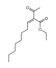 2-oxo-3-ethoxycarbonyl-3Z-undecene结构式