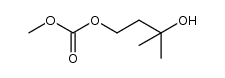 3-hydroxy-3-methylbutyl methyl carbonate Structure