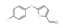 5-[(4-CHLOROPHENYL)SULFANYL]-2-THIOPHENECARBALDEHYDE Structure