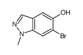 6-bromo-1-methyl-1H-indazol-5-ol Structure