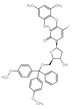 5'-o-(dimethoxytrityl)-5-fluoro-o4-(2,4,6-trimethylphenyl)-2'-deoxyuridine picture